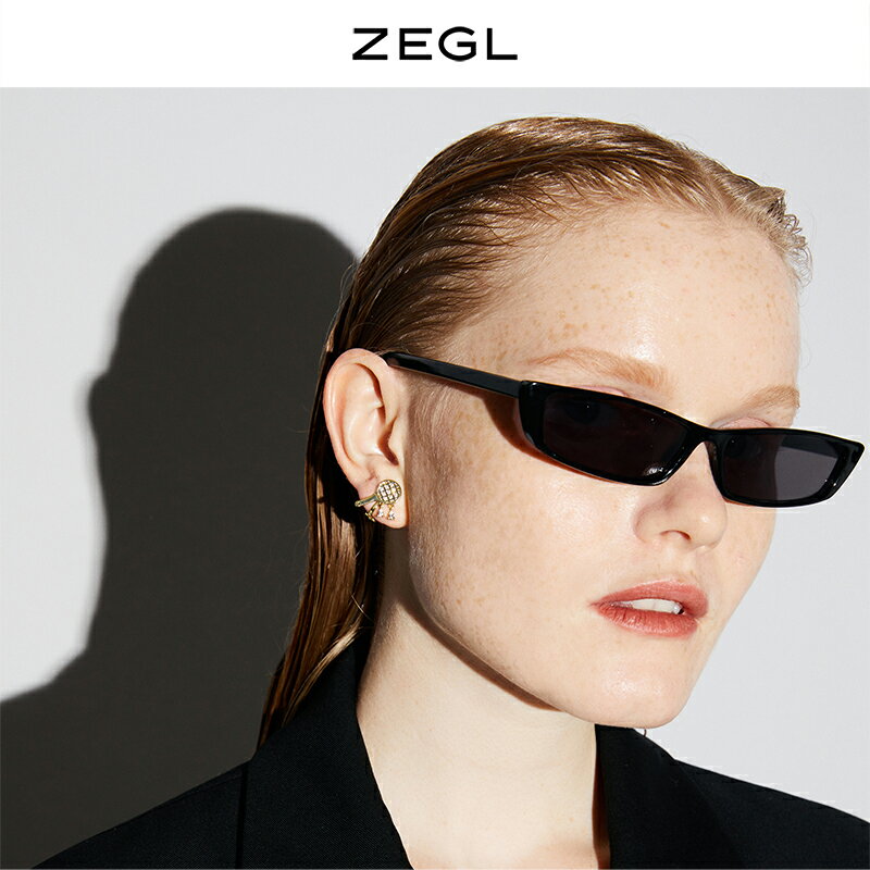 ZEGL趣味華夫格紋耳骨夾耳夾女高級感無耳洞耳環2021年新款潮耳飾