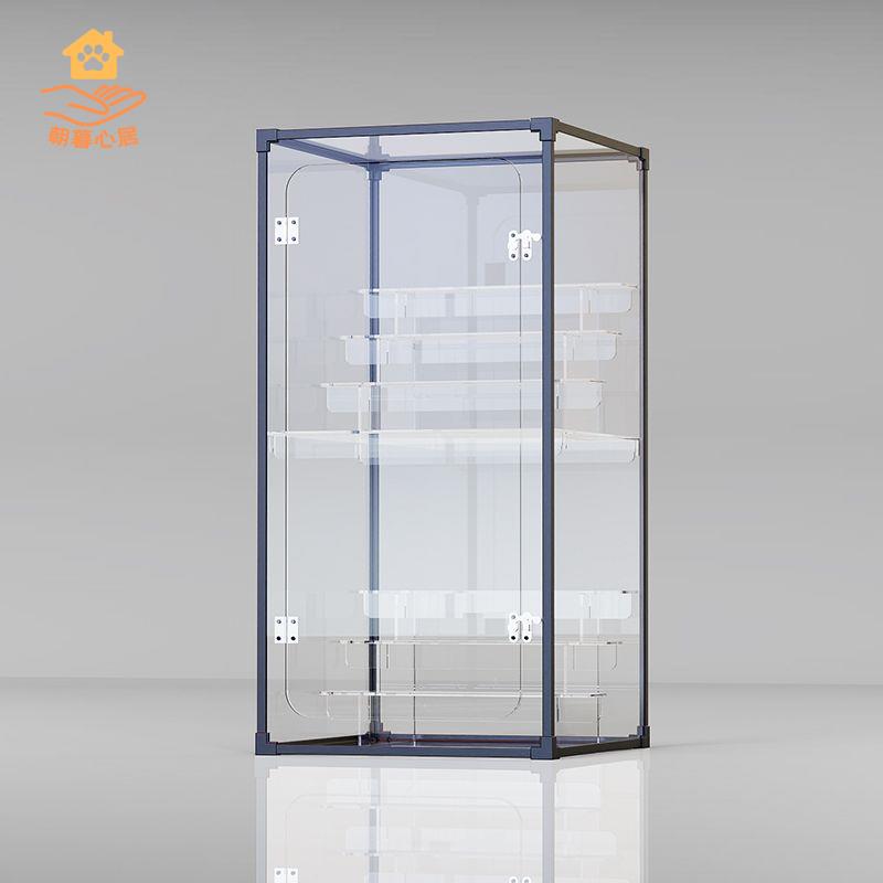 免運 展示架 展示櫃 透明展示櫃 手辦樂高展示櫃模型玩具亞克力仿玻璃家用陳列架子積木透明收納盒 特價出5y8