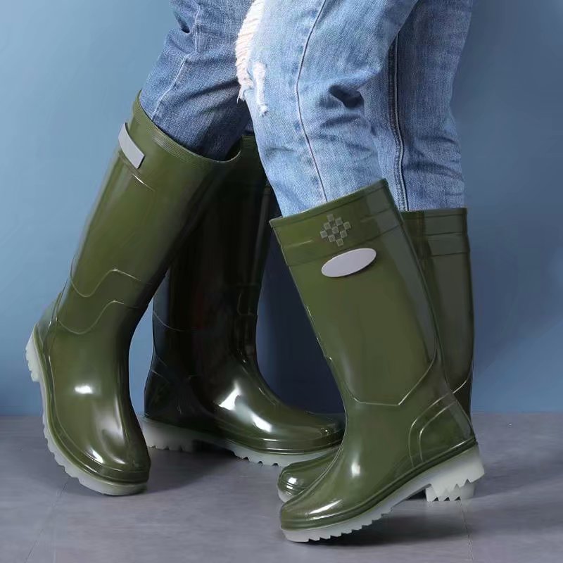 雨靴中高筒男女食品廠工作衛生靴防臭耐酸堿勞保雨鞋廚房防滑膠鞋