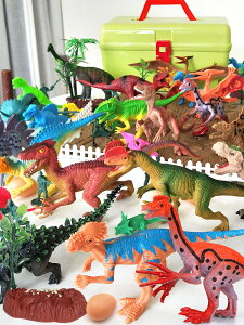 動物模型玩具 恐龍玩具兒童套裝仿真動物大號塑膠模型小孩恐龍蛋霸王龍男孩玩具【MJ6567】