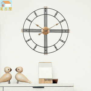 北歐掛鐘現代簡約客廳鐵藝鐘創意時尚靜音金屬裝飾時鐘