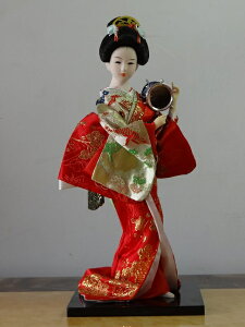 人偶絹人和服藝妓娃娃裝飾品人形日式工藝節日禮品擺件