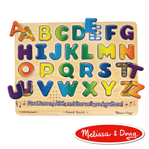 《美國 Melissa & Doug》 聲音拼圖 - 英文字母學習 東喬精品百貨