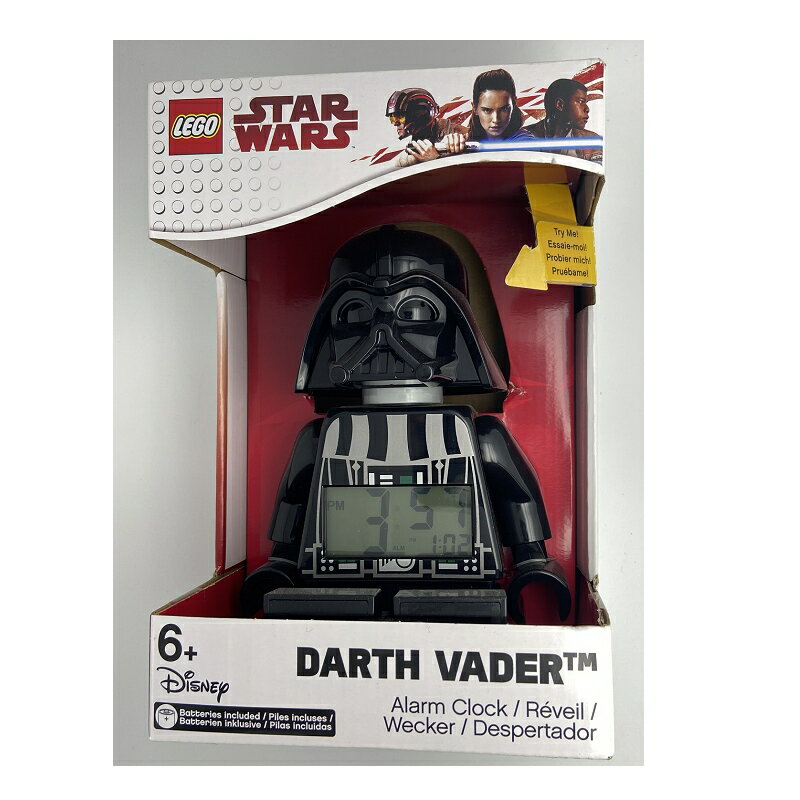[現貨一組] LEGO Kids 9002113 人偶鬧鐘 Star Wars Darth Vader Mini-Figure Alarm Clock 黑武士 星際大戰 _ta1