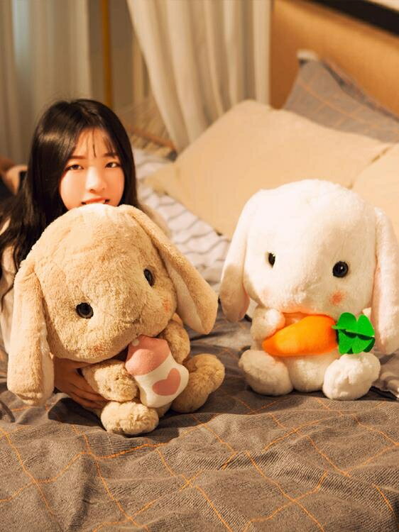 玩偶 兔子毛絨玩具娃娃女孩可愛小號流氓兔床上睡覺抱枕玩偶小兔子公仔 【麥田印象】