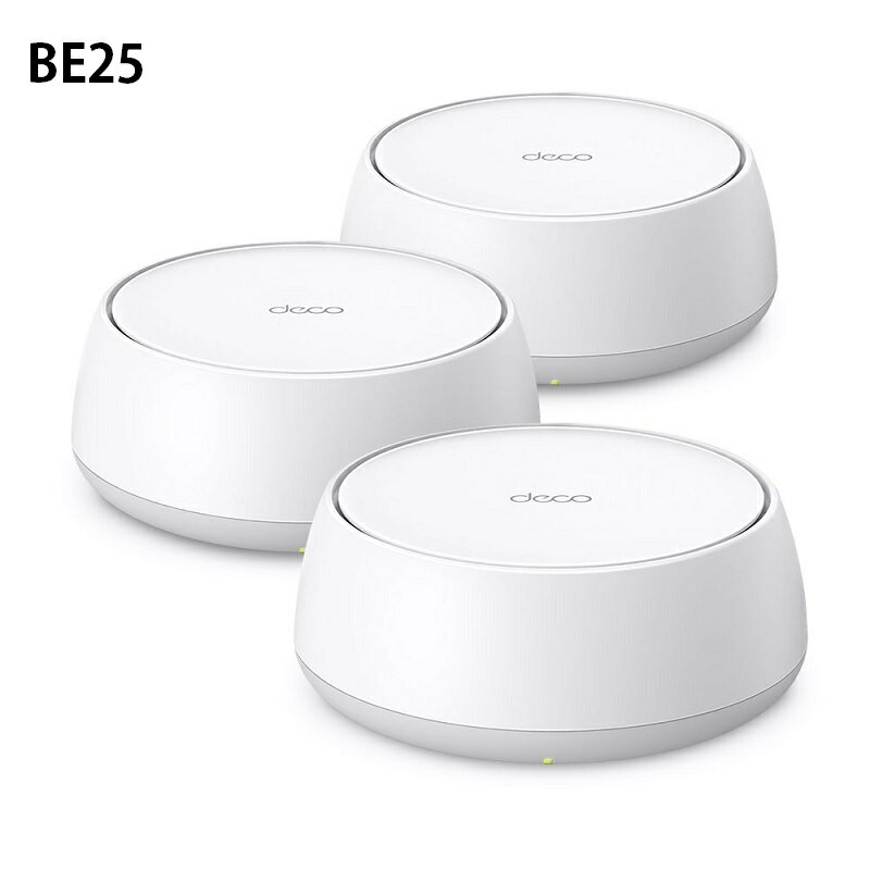 米特3C數位–TP-Link Deco BE25 BE5000 wifi7 雙頻 wifi分享器/3入