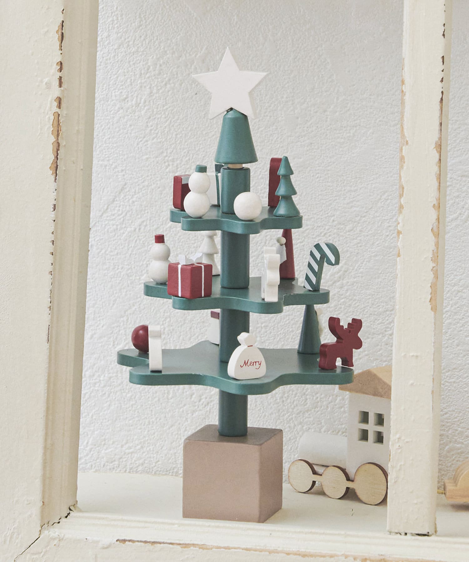 【現貨】3coins 聖誕樹 木頭 聖誕裝飾 聖誕節用品 日雜小物