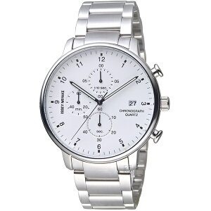 ISSEY MIYAKE 三宅一生C系列計時腕錶 VD57-0620S(NYAD002Y)-42mm-白面鋼帶【刷卡回饋 分期0利率】