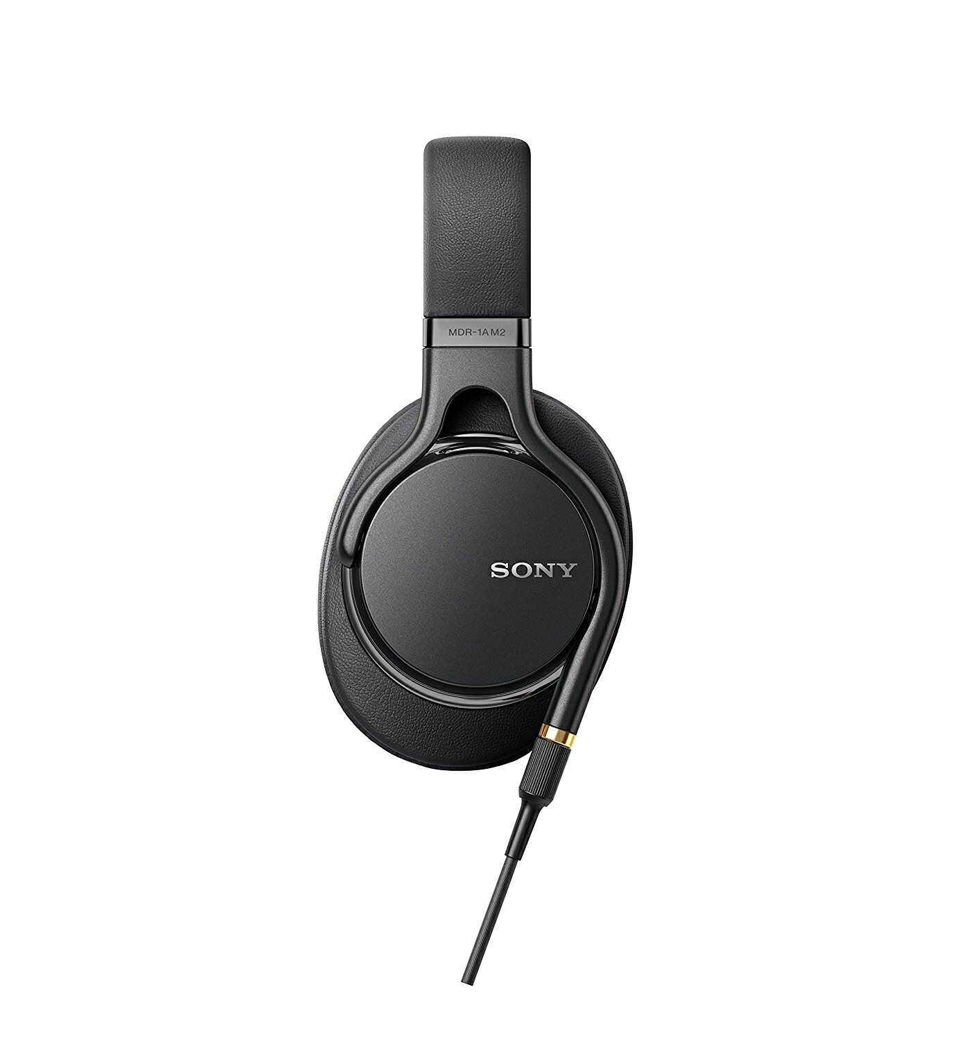 送皮質收納袋】SONY MDR-1AM2 黑色高音質輕巧耳罩式耳機4.4mm平衡傳輸