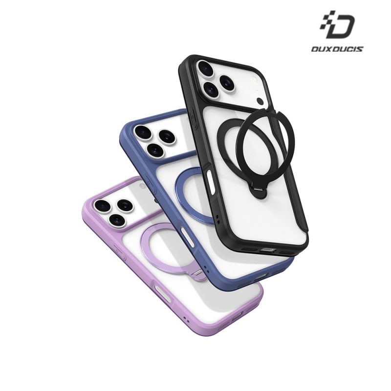 磁吸 DUX DUCIS Apple 蘋果 iPhone 17 Pro Max SKIN X Pro 磁吸支架皮套 側翻皮套 插卡 可站立 磁吸皮套 支援 MagSafe【愛瘋潮】