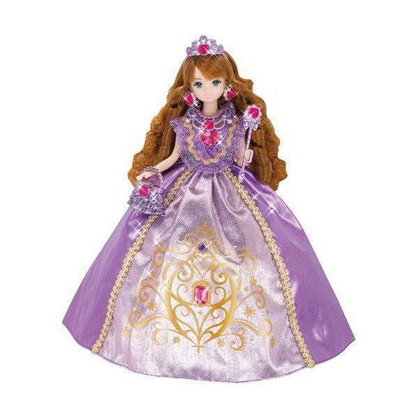 【Fun心玩】LA86057 正版 TAKARA 麗嬰 LICCA 莉卡娃娃 豪華紫色公主莉卡組 公主配件 扮家家酒