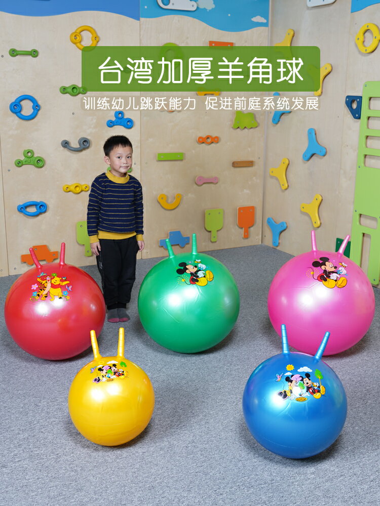 免運+開發票 臺灣羊角球兒童感統訓練器材幼兒園戶外運動體育器械家用幼兒玩具
