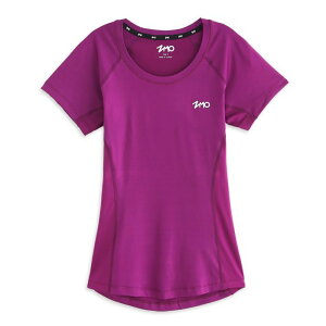 【H.Y SPORT】ZMO 女運動極透氣短袖上衣 抗UV 休閒 運動 腰身上衣 TS530 /紫色