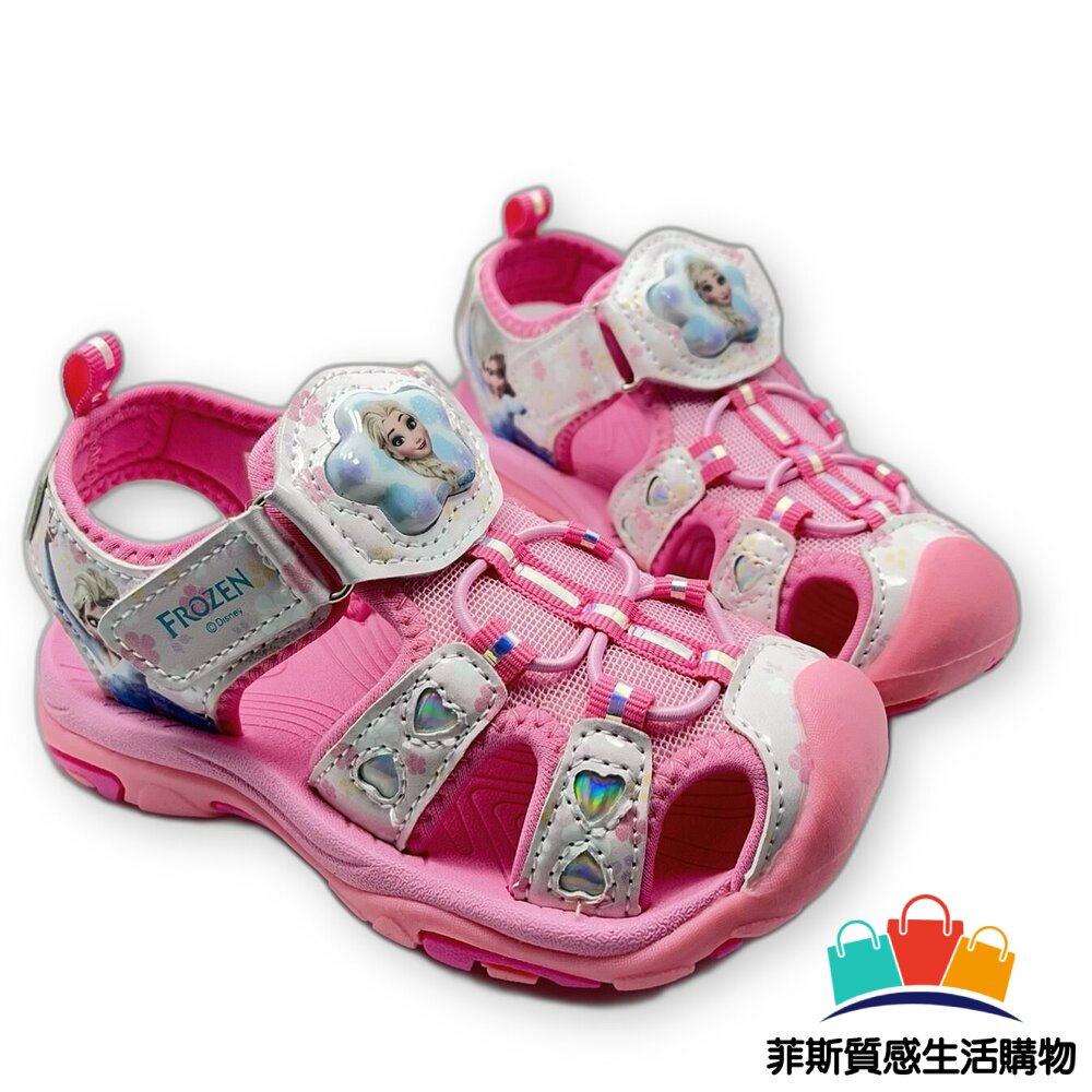 冰雪奇緣電燈涼鞋 - 迪士尼 中大童 童鞋 護趾涼鞋 FROZEN 電燈鞋 女童鞋 嬰幼童鞋 迪士尼童鞋 艾莎 卡通童鞋 冰雪奇緣童鞋 電燈涼鞋 燈鞋 卡通涼鞋 DISNEY 涼鞋