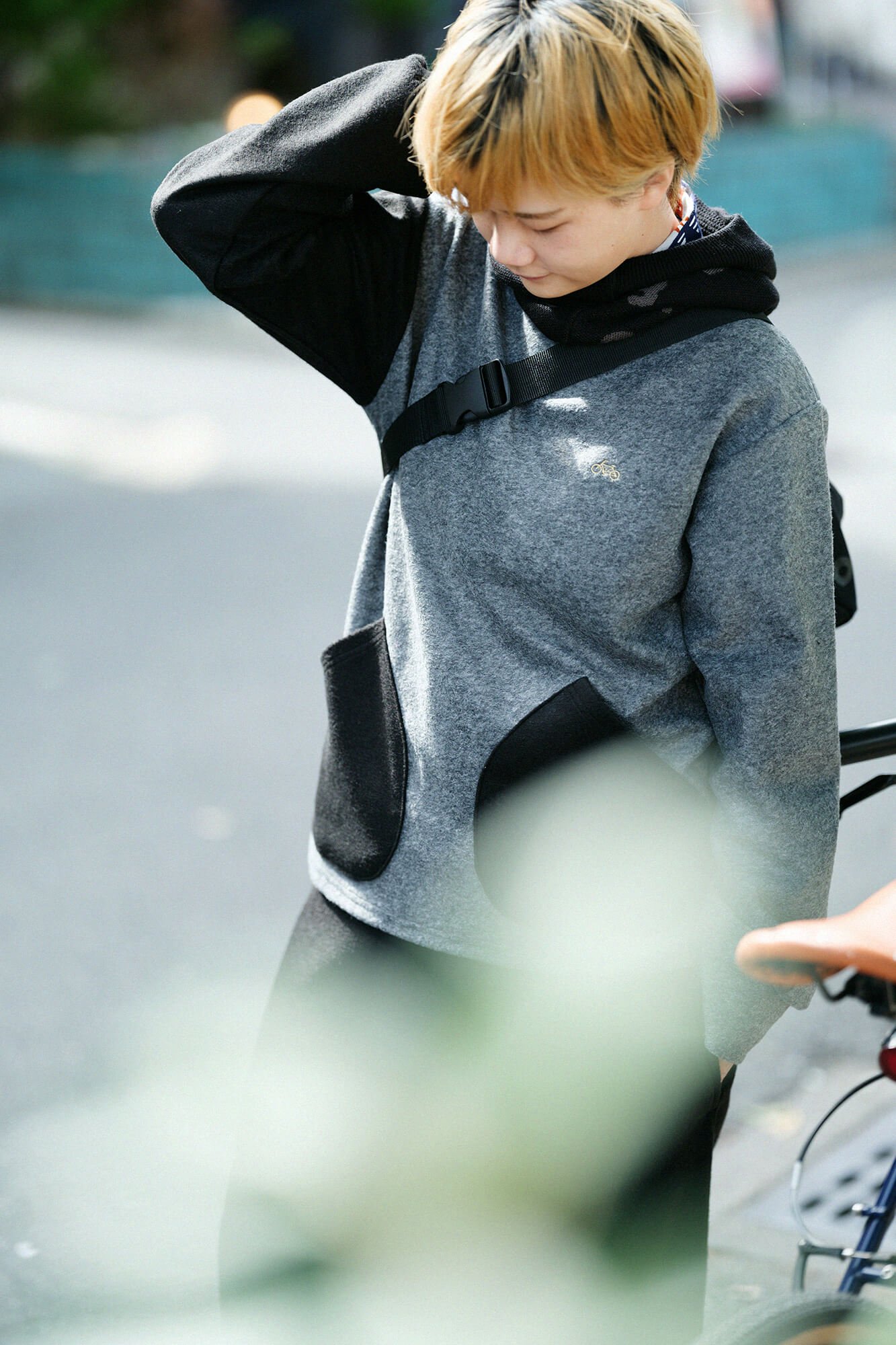 現貨 SOU SOU sousou x le coq sportif 雙面用 BIKE 套頭帽 公雞牌 日本製 日本直送 4