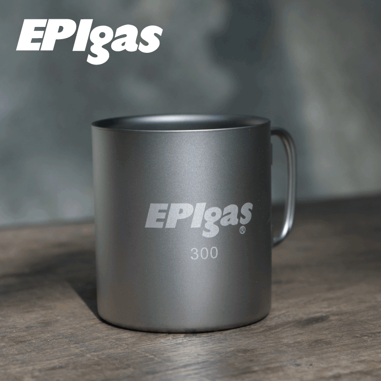 EPIgas 鈦金屬雙層杯(M)T-8104 / 城市綠洲 (餐具 戶外用品 登山露營 鈦金屬)