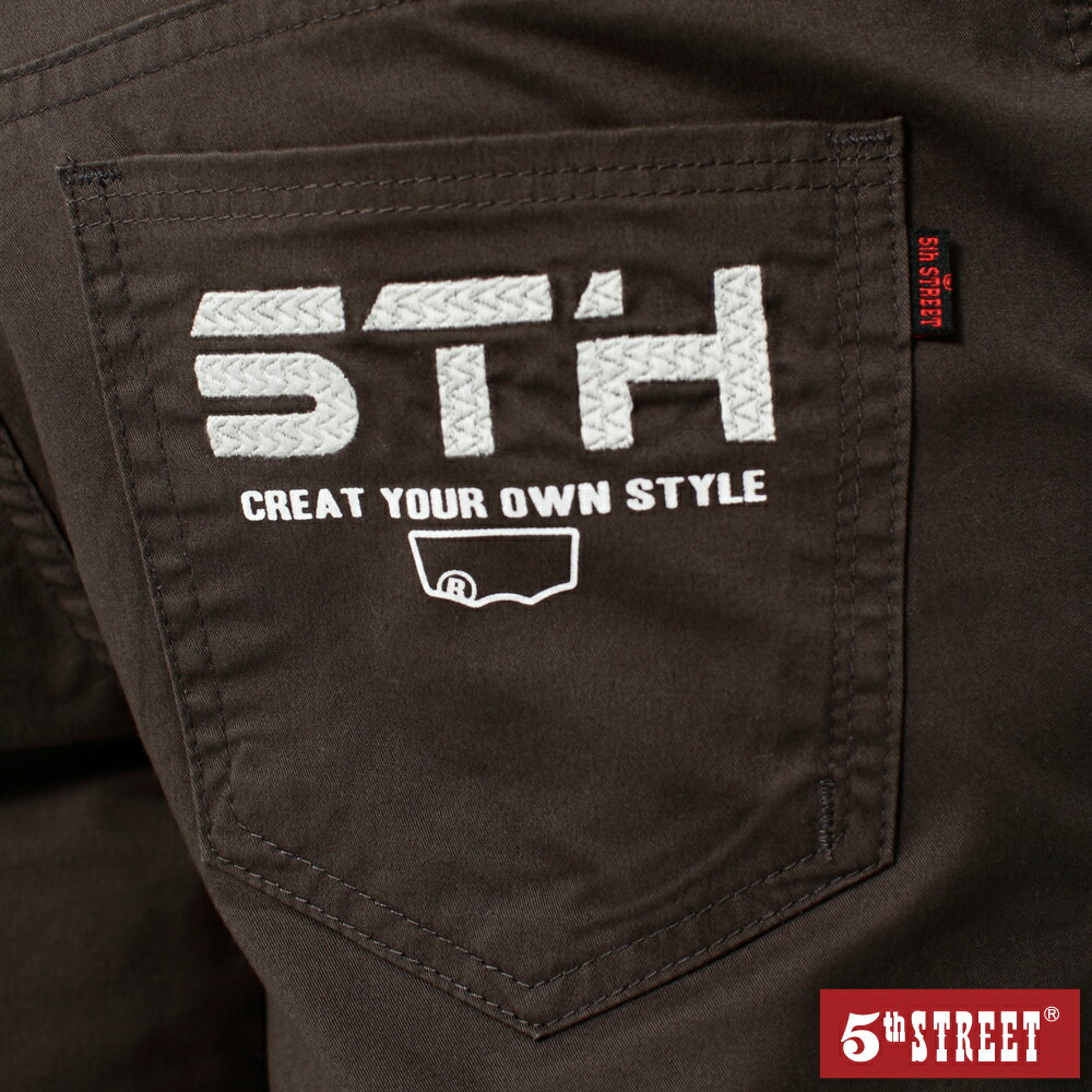 男裝 潮系列縮口長褲-暗灰色 (970232) 【5th STREET】【APP下單天天10%回饋】 ★神褲節 治裝激推 最高折426 4