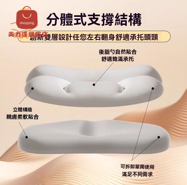枕頭 頸椎枕 護頸枕 助眠枕 可拆洗枕頭護頸椎助睡眠頸椎枕牽引記憶棉羽絲絨側睡枕枕芯 八折減免 特價出 可開發票