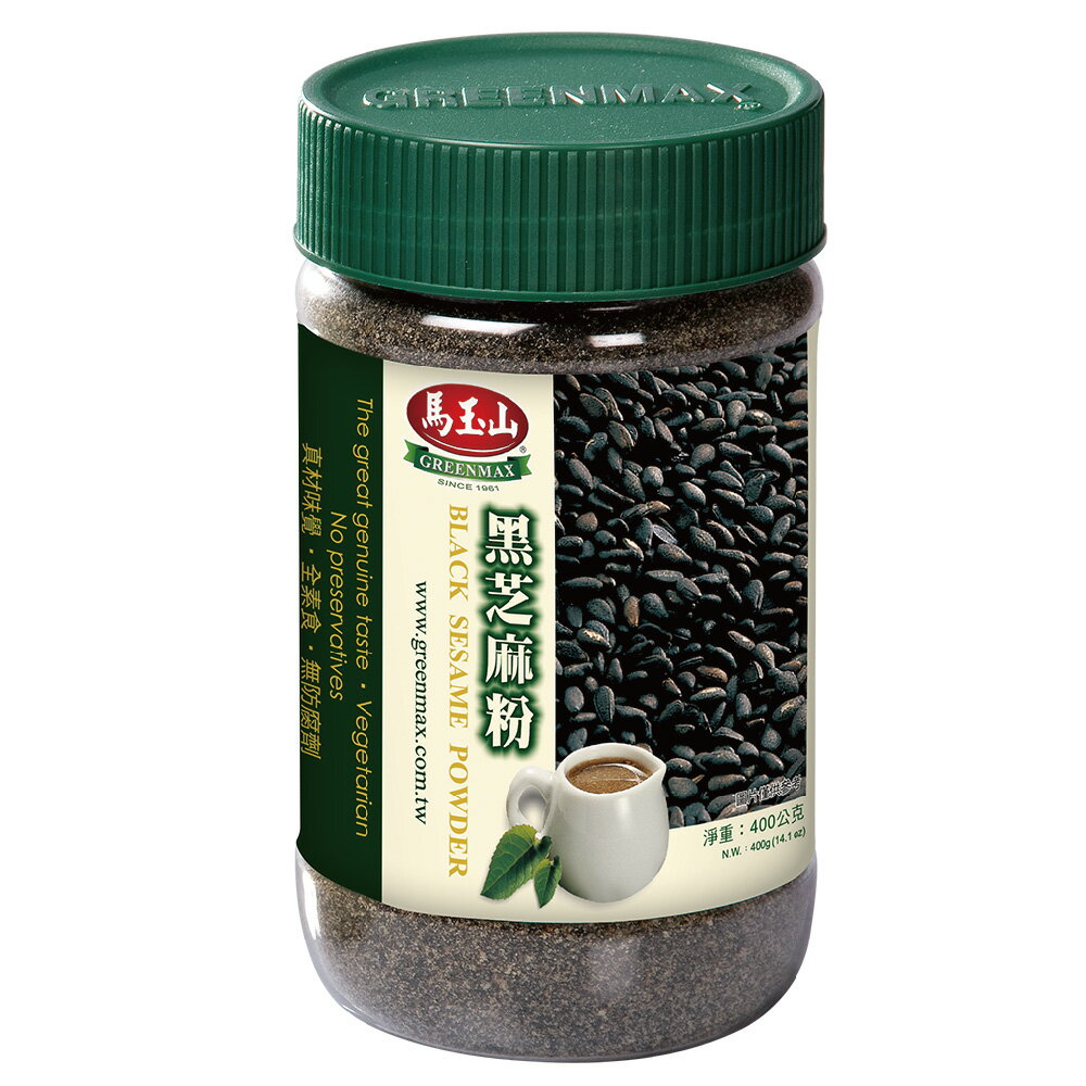 馬玉山 黑芝麻粉400g 沖泡 穀粉 無添加蔗糖 全素食 台灣製造 Rakuten樂天市場 馬玉山購物網 官方直營