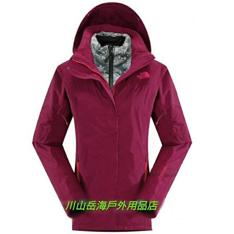 [ THE NORTH FACE ] 女Gore-Tex羽絨兩件式外套 玫紫 / NF00CUF1UAY {S M}