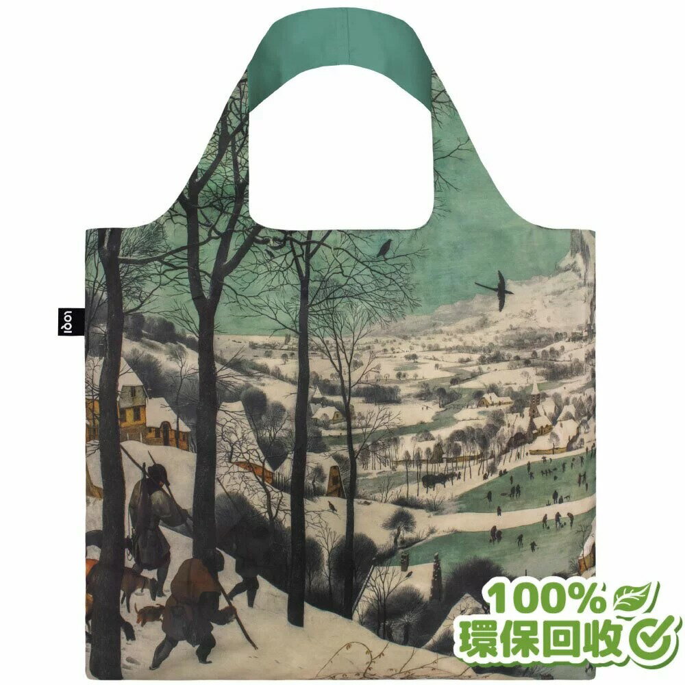 LOQI 博物館系列 雪中獵人 春捲包 購物袋 手提袋 環保袋 肩背袋