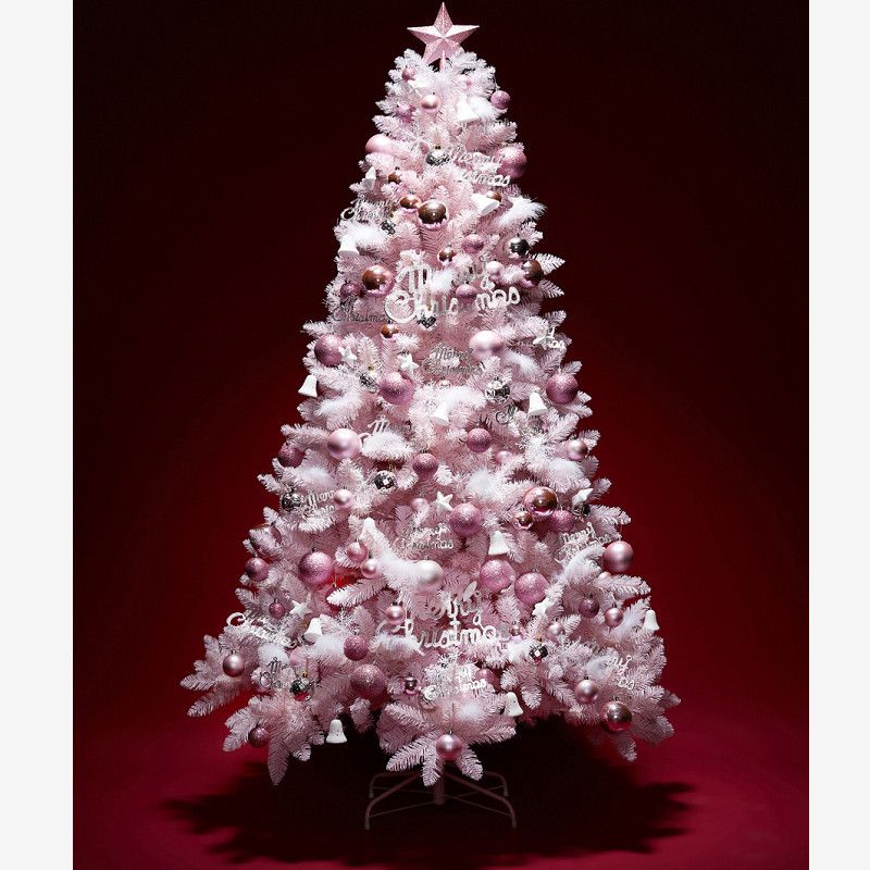 聖誕樹 1.5米粉色聖誕樹套餐ins風櫻花漸變色聖誕節日家用裝飾禮物品擺件 米家