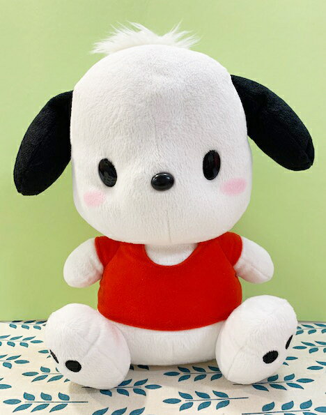 【震撼精品百貨】Pochacco 帕帢狗 三麗鷗帕帢狗 造型絨毛娃娃/玩偶-紅衣*95210 震撼日式精品百貨