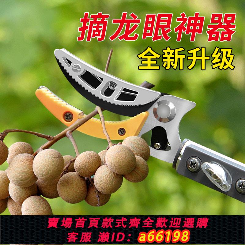 【臺灣公司 可開發票】摘果神器伸縮高空修枝剪摘水果剪刀加長採摘器荔枝枇杷龍眼高枝剪