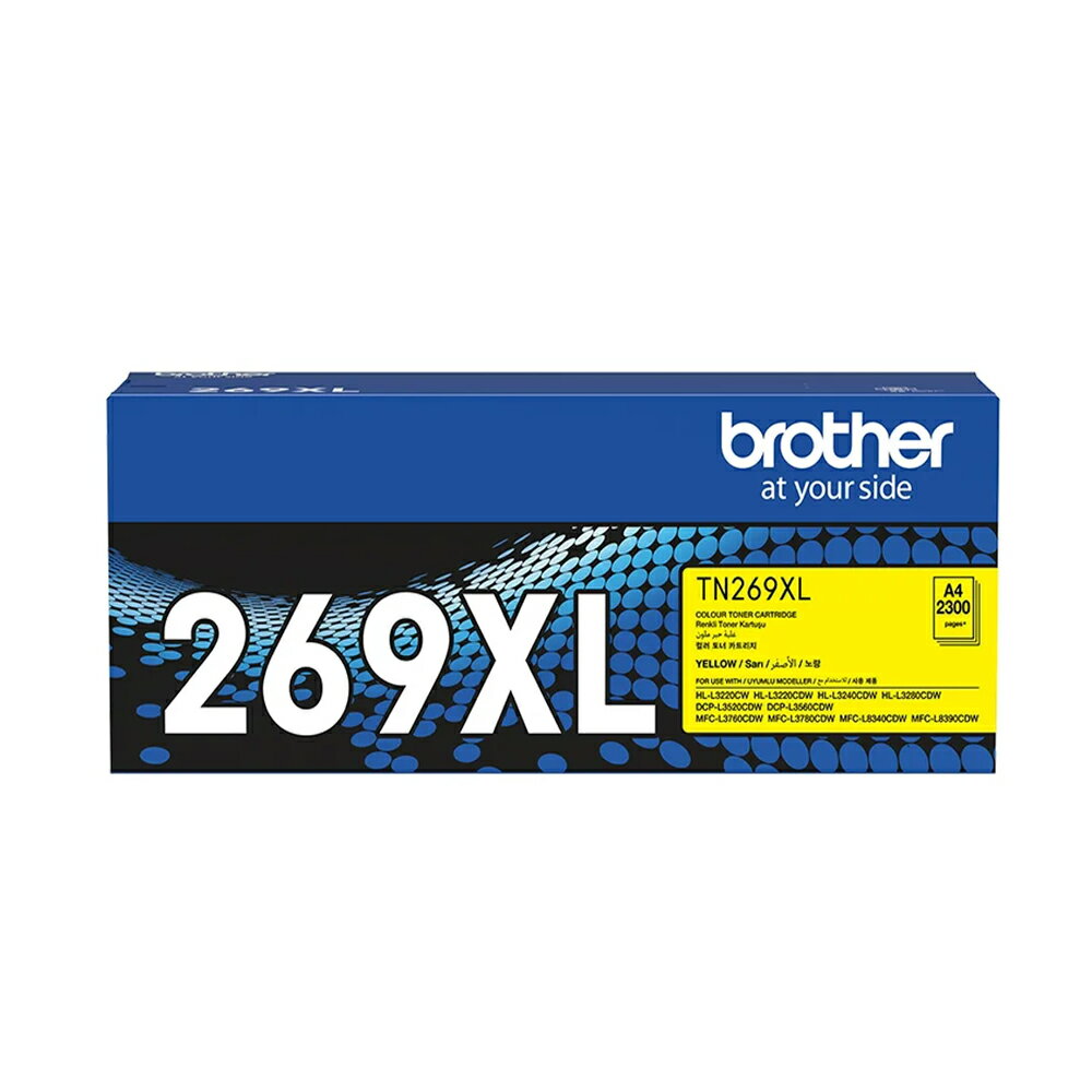Brother TN-269XLY 原廠黃色高容量碳粉匣 適用 HL-L3280CDW/MFC-L3760CDW/MFC-L3780CDW