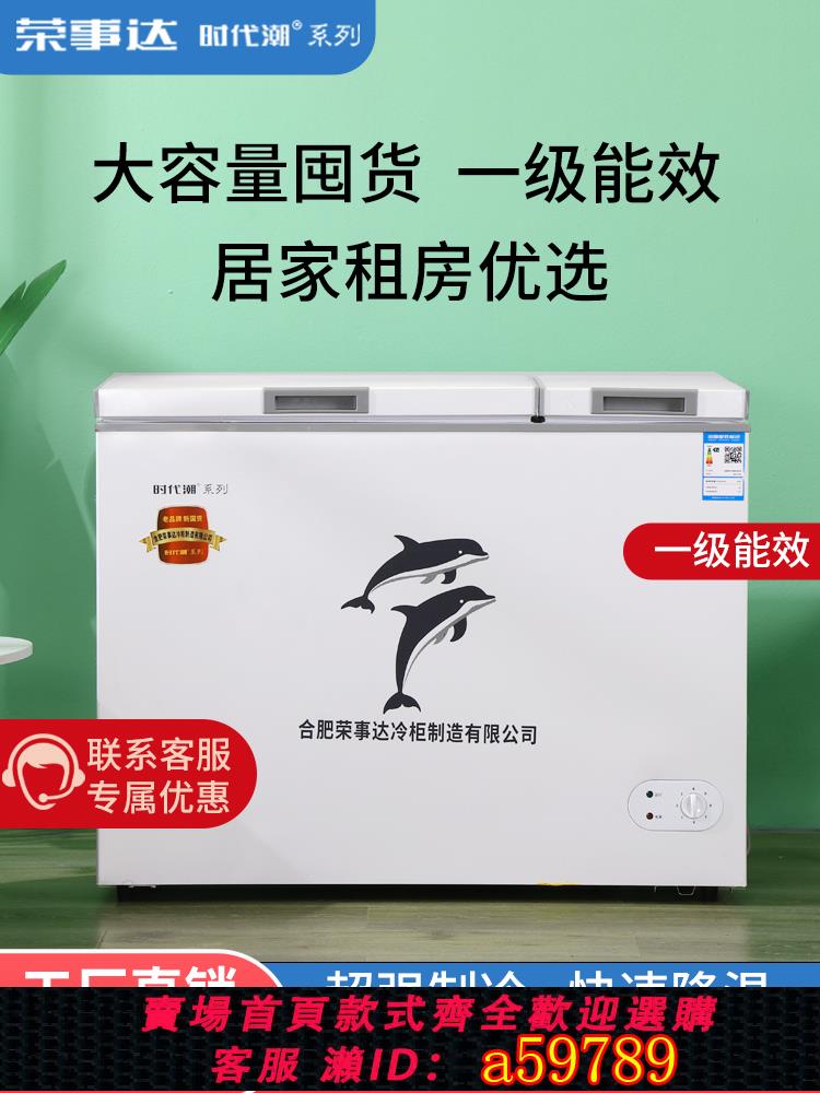 【臺灣公司 可打統編】榮事達時代潮雙溫冰櫃家用冷凍保鮮兩用小型省電雙門商用冷藏冷櫃