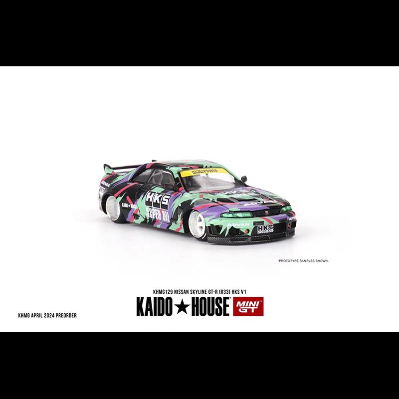 {可刷卡 打統編}MINIGT 日產Nissan Skyline GT-R R33 1:64 合金汽車模型KHMG129