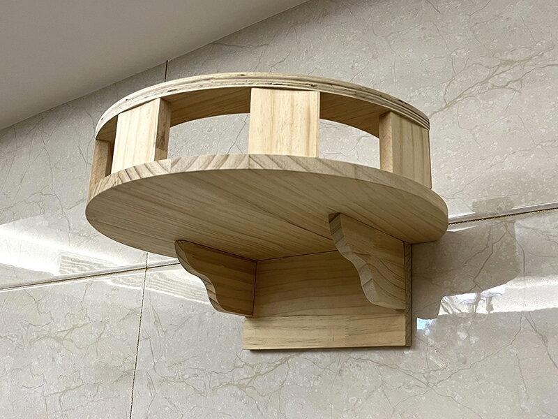 【台灣現貨】實木貓爬架 壁掛式貓跳臺 組合貓跳台貓抓柱太空艙 墻壁貓跳板 5