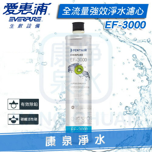 ◤免運費◢ EVERPURE 台灣愛惠浦全流量強效碳纖維系列 PURVIVE EF-3000 濾心