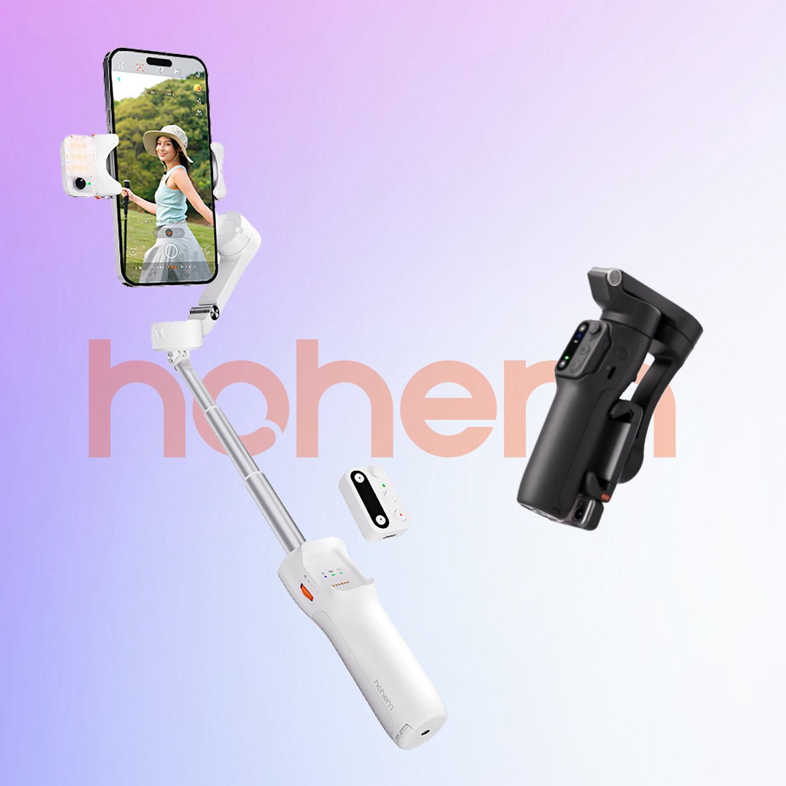 【中壢NOVA-水世界】浩瀚 Hohem iSteady V3 三軸可折疊手機穩定器 自拍 摺疊收納 隱藏腳架 AI追蹤