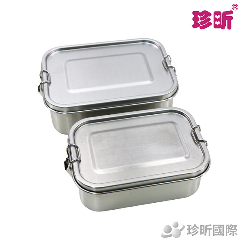 免運【珍昕】不鏽鋼防漏便當盒 兩款尺寸(長約16.8-19.2cmx寬約12-14.2cmx高約6.2-6.7cm)/便當盒