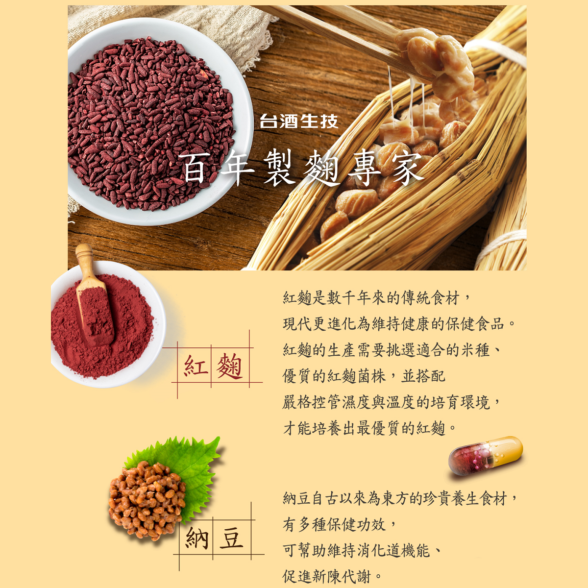 【台酒旗艦店】安可健納豆紅麴膠囊 單盒優惠組 2