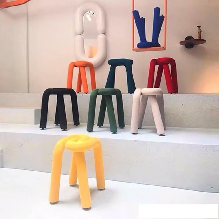 椅子北歐ins法國設計師創意網紅化妝凳子休閑個性異形椅