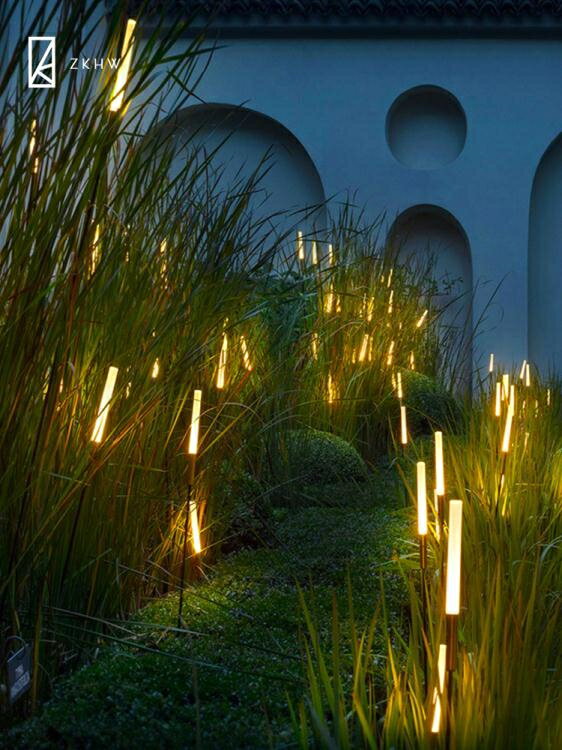 戶外防水蘆葦燈室外庭院燈工程裝飾公園草坪燈草地燈太陽能景觀燈