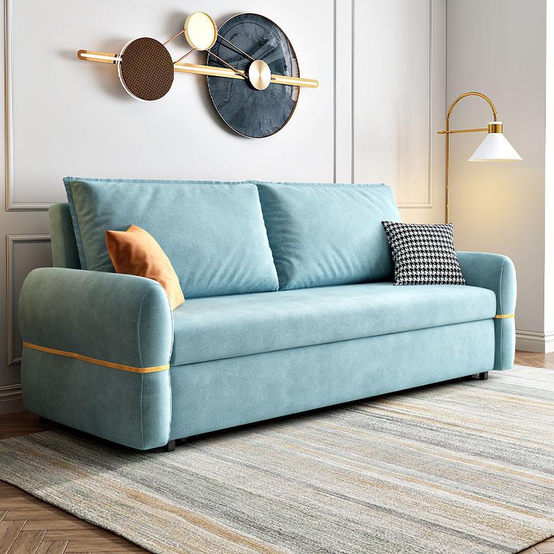 沙發床折疊兩用多功能 抽拉式客廳小戶型侘寂風直排收納網紅ins風