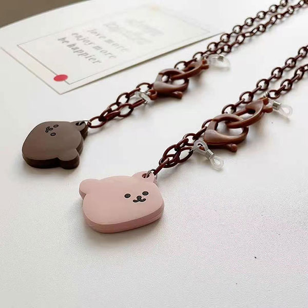 ANNAS 韓國 熊熊 口罩鍊 口罩防丟掛鍊 口罩掛繩 口罩 防掉鍊 防疫小物 護目鏡 防疫面罩 可愛 網紅 小熊 3