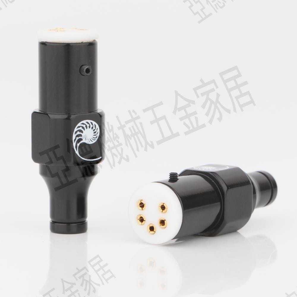 CARDAS卡達斯 LP黑膠唱機彎頭唱臂頭 DIN5針唱放信號線5芯插頭座【亞德機械五金家居】