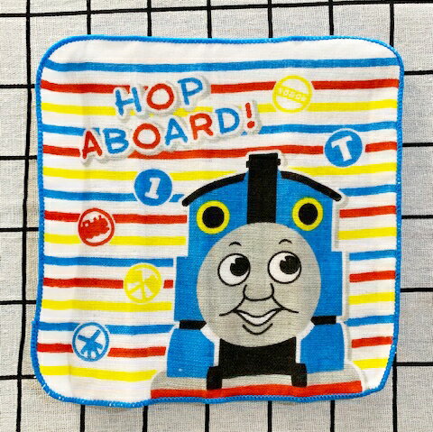 【震撼精品百貨】湯瑪士小火車 Thomas & Friends 湯瑪士 日本紗布手帕-線條*39398 震撼日式精品百貨