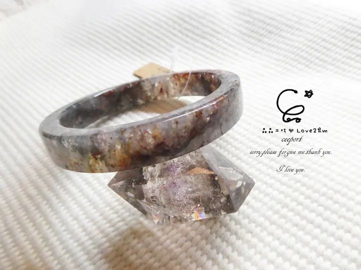 堇青石手鐲內徑52 堇青石 水晶手鐲 晶晶工坊-love2hm 31051