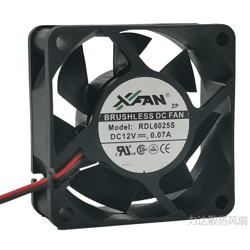 全新RDL6025S 12V 0.07A 6025 6CM 靜音電腦機箱電源軸流散熱風扇【Snowbelle優選】