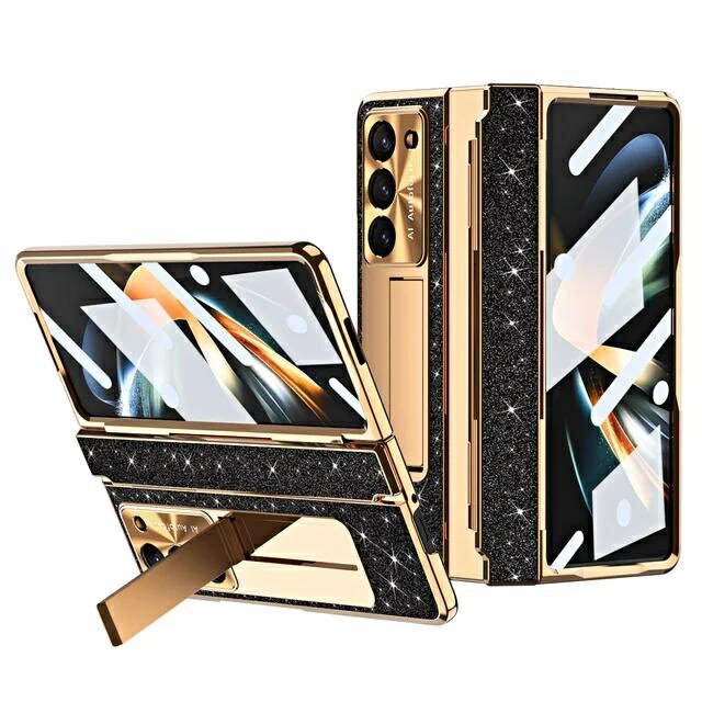 SAMSUNG 適用於三星 Galaxy Z Fold 5 Z Fold 4 Z Fold 3 5G 手機殼帶螢幕保護膜