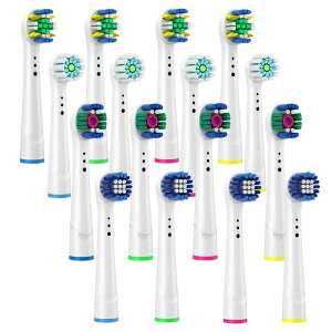 【日本代購】4 件裝電動牙刷頭適用於歐樂 B 電動牙刷替換刷頭牙刷衛生清潔刷頭