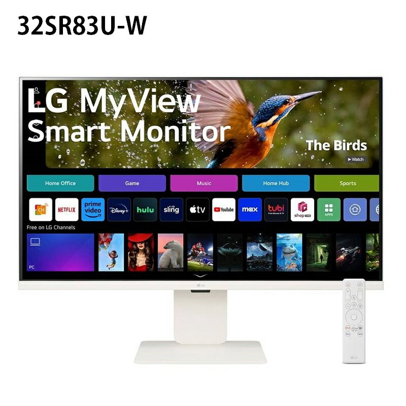【最高現折268】LG 32SR83U-W 31.5吋 MyView 4K IPS智慧聯網螢幕 3840x2160