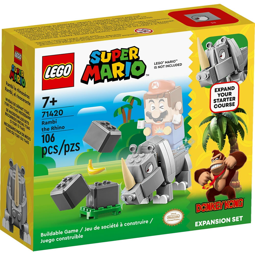 樂高LEGO 71420 Super Mario 瑪利歐系列 犀牛蘭比