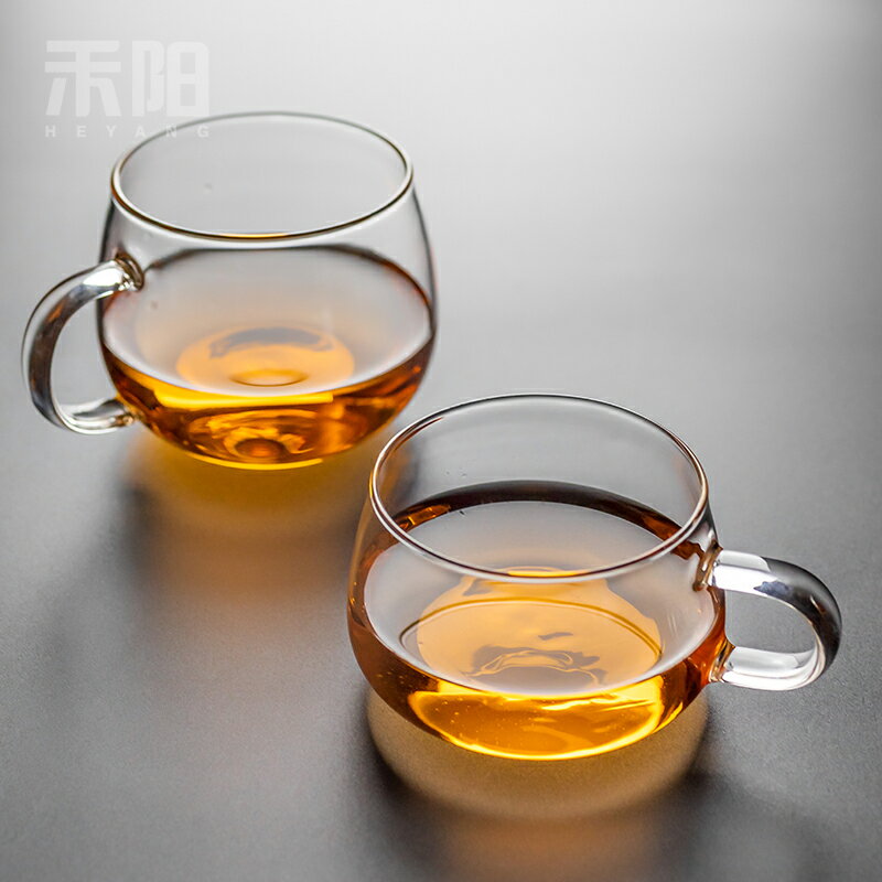 日式馬克杯大容量耐熱玻璃杯子女辦公室水杯花茶杯咖啡早餐牛奶杯