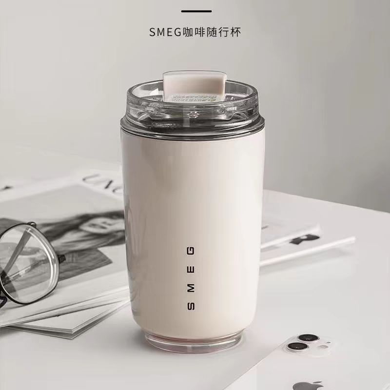 店鋪熱銷】隨行SMEG保溫咖啡杯斯麥格隨身保溫杯便攜式便攜ins高顏值【宜家良品百貨】